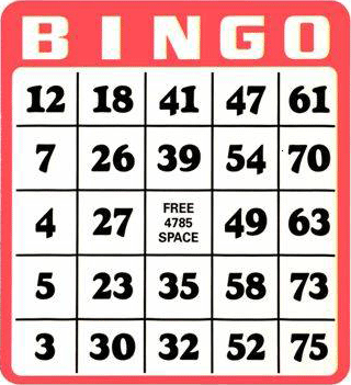 Bingo Card Template on Summer Bingo Boards   Your Guide To Online Casino Gambling